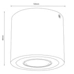 Downlight drewno + metalowy ring w kolorze czarnym 1xGU10 (Ceryfikat FSC 100%, SGSCH-COC-070615)