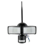 18W Naświetlacz LED SMD z czujnikiem ruchu i kamerą / Wifi / Barwa:6000K / Obudowa: Czarna