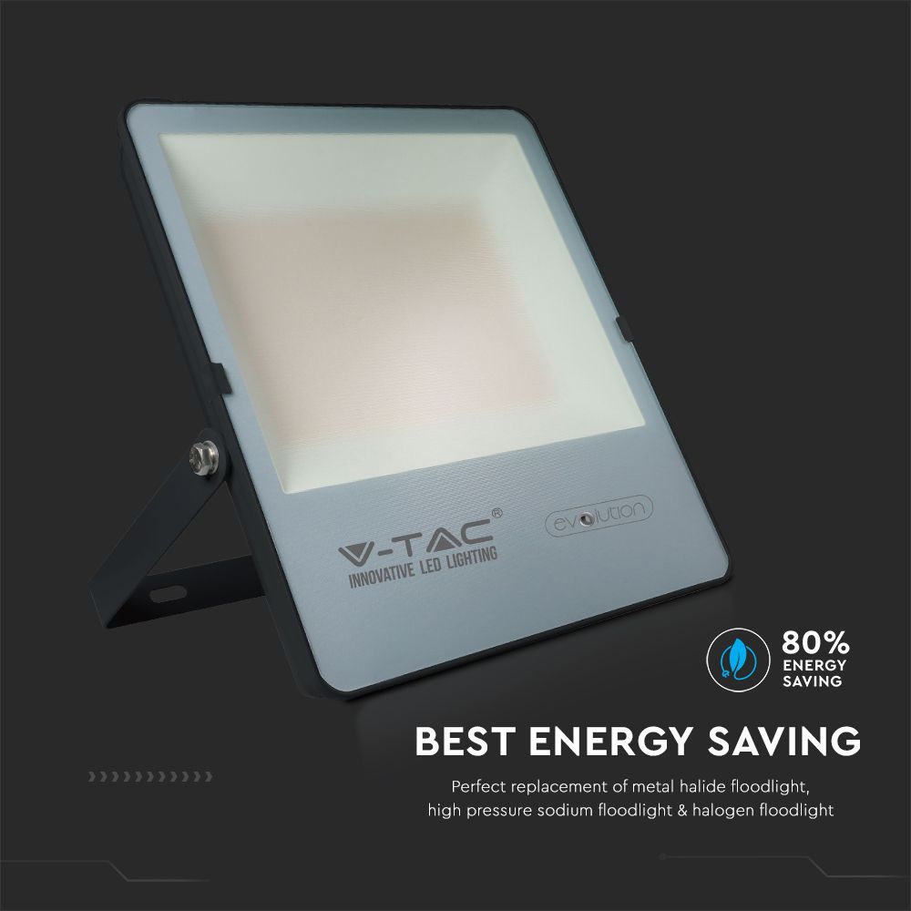 200W Naświetlacz LED 6400K / Obudowa: Czarna / Skuteczność z diody 160lm/W