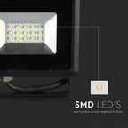 10W Naświetlacz LED SMD / Barwa:3000K / Obudowa: Czarna
