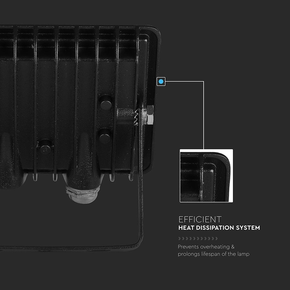 10W Naświetlacz LED SMD / Barwa:3000K / Obudowa: Czarna