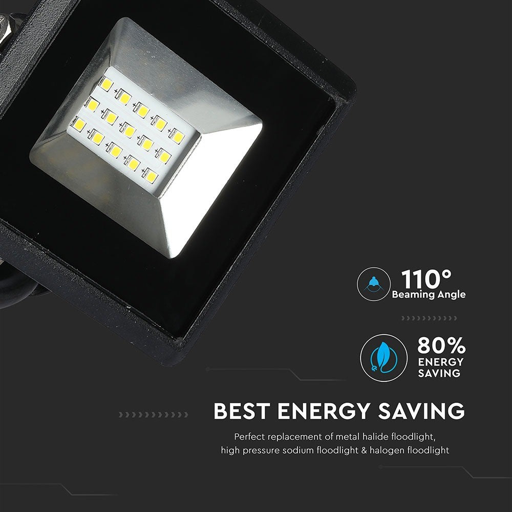 10W Naświetlacz LED SMD / Barwa:4000K / Obudowa: Czarna