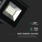 10W Naświetlacz LED SMD / Barwa:4000K / Obudowa: Czarna