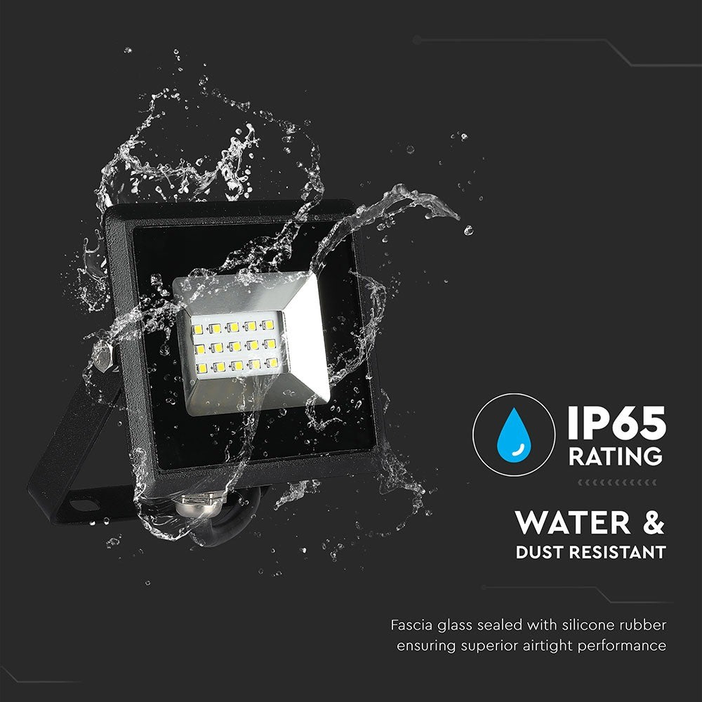 10W Naświetlacz LED SMD / Barwa:6500K / Obudowa: Czarna