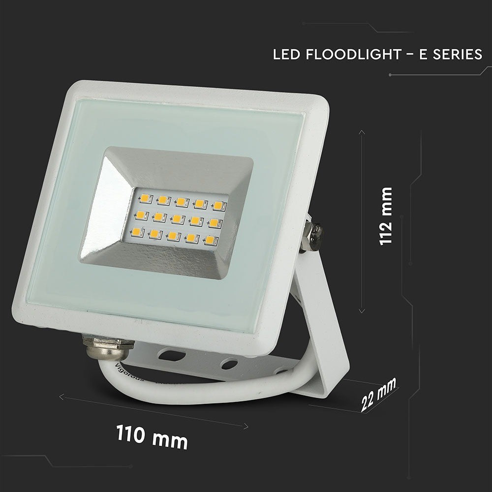 10W Naświetlacz LED SMD / Barwa:6500K / Obudowa: Biała