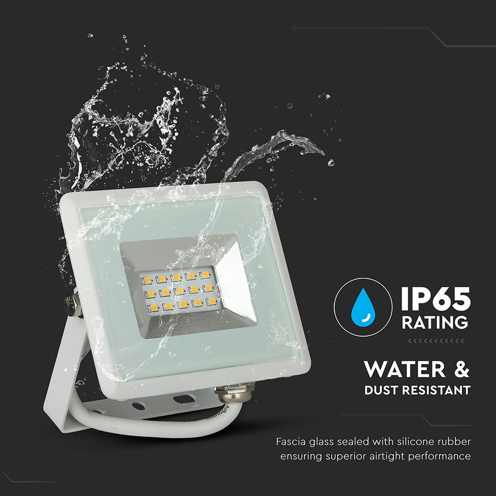 10W Naświetlacz LED SMD / Barwa:3000K / Obudowa: Biała