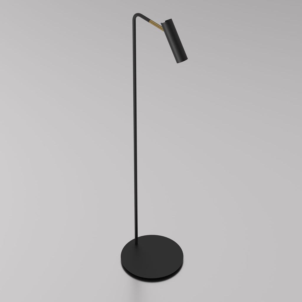 Lampa podł. Axion black/gold 1xGU10