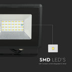 20W Naświetlacz LED SMD / Barwa:3000K / Obudowa: Czarna