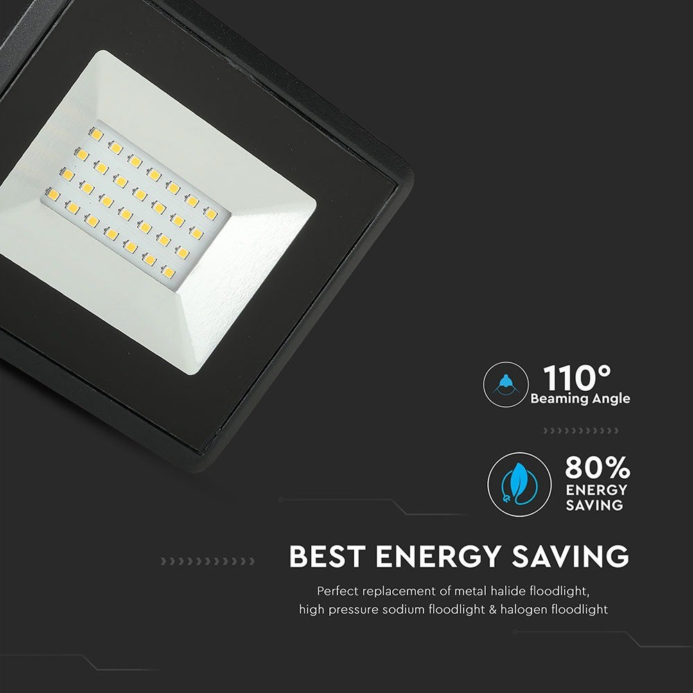 20W Naświetlacz LED SMD / Barwa:4000K / Obudowa: Czarna