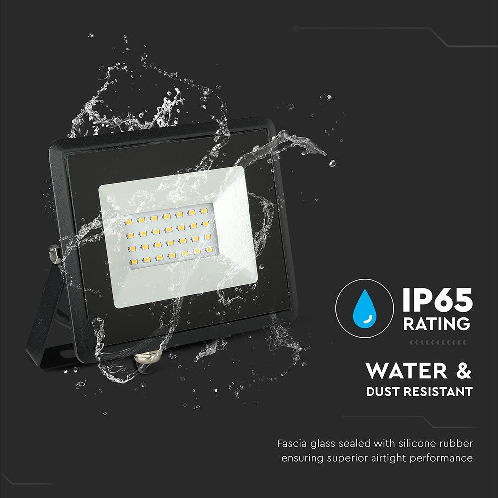 20W Naświetlacz LED SMD / Barwa:3000K / Obudowa: Czarna