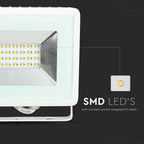 20W Naświetlacz LED SMD / Barwa:3000K / Obudowa: Biała