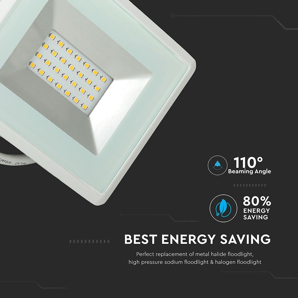 20W Naświetlacz LED SMD / Barwa:4000K / Obudowa: Biała