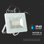 20W Naświetlacz LED SMD / Barwa:6500K / Obudowa: Biała