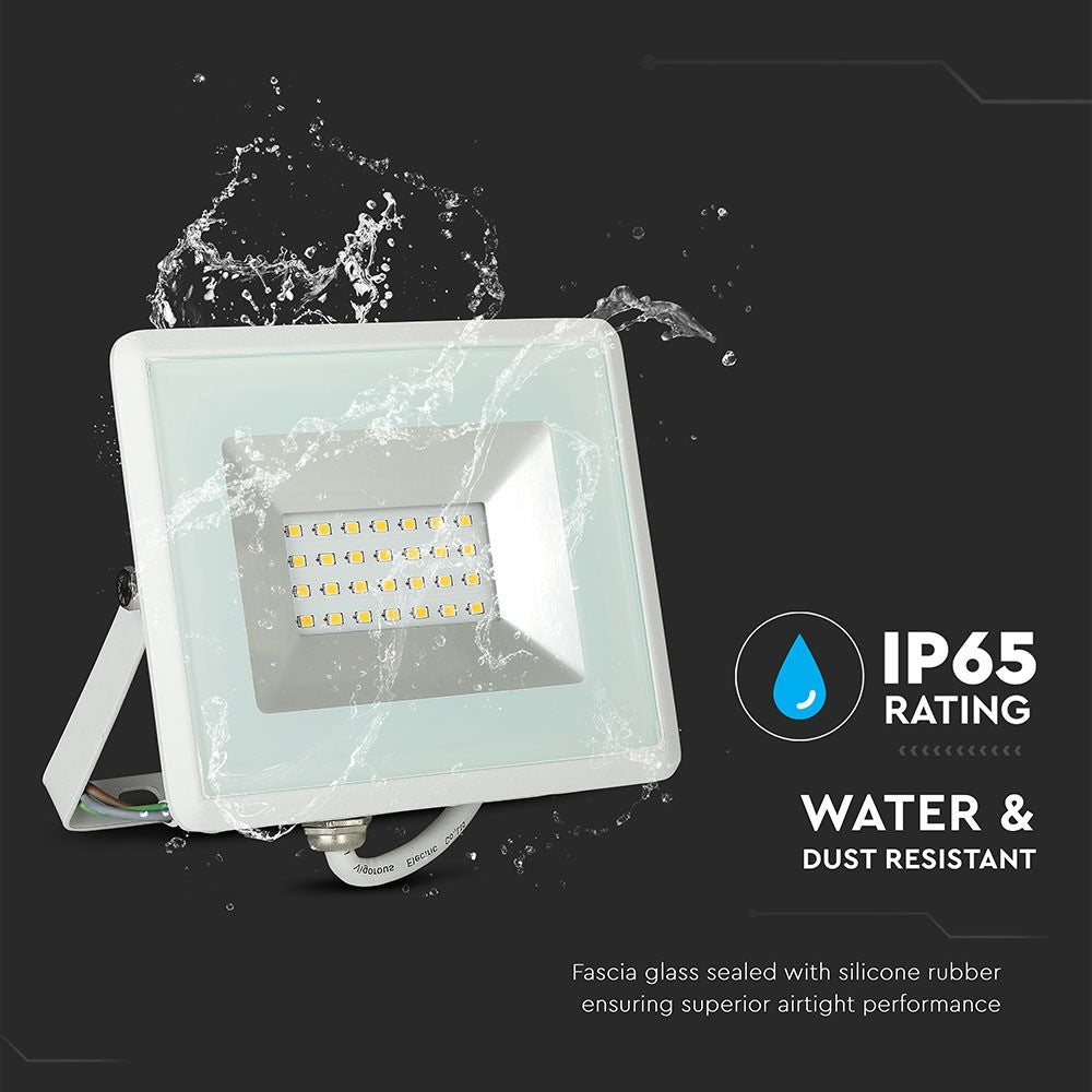20W Naświetlacz LED SMD / Barwa:6500K / Obudowa: Biała