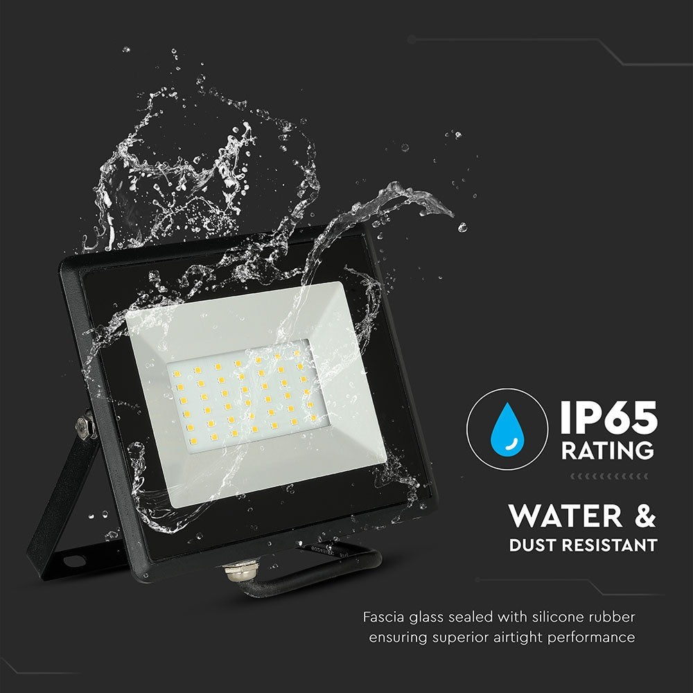 30W Naświetlacz LED SMD / Barwa:4000K / Obudowa: Czarna
