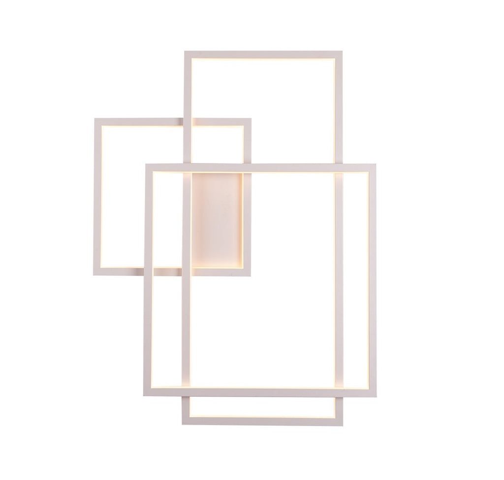 Maxlight Kinkiet Geometric - Metal + akryl - Biały W0234