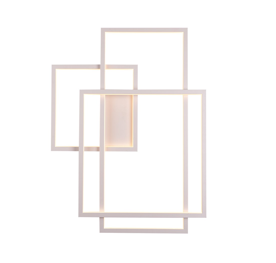 Maxlight Kinkiet Geometric - Metal + akryl - Biały W0234
