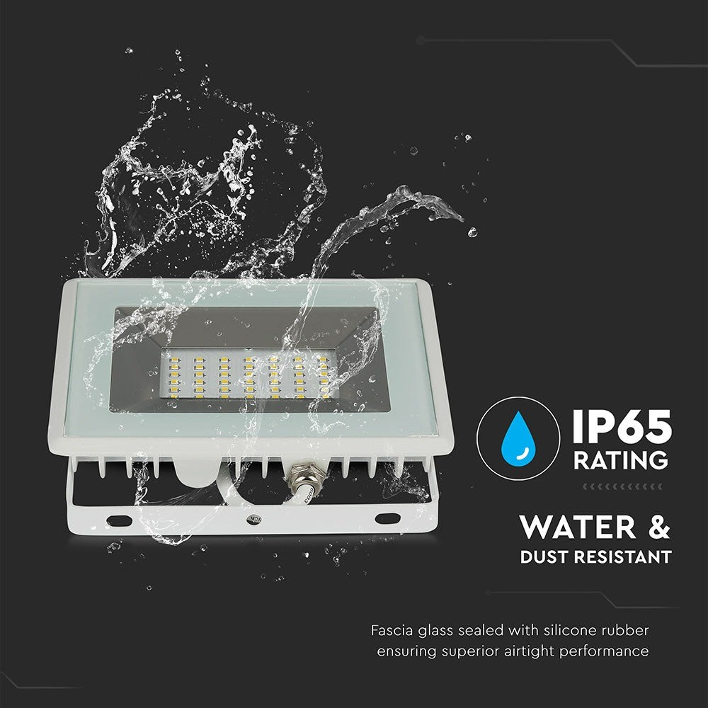 30W Naświetlacz LED SMD / Barwa:4000K / Obudowa: Biała