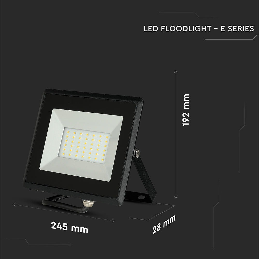 50W Naświetlacz LED SMD / Barwa:4000K / Obudowa: Czarna