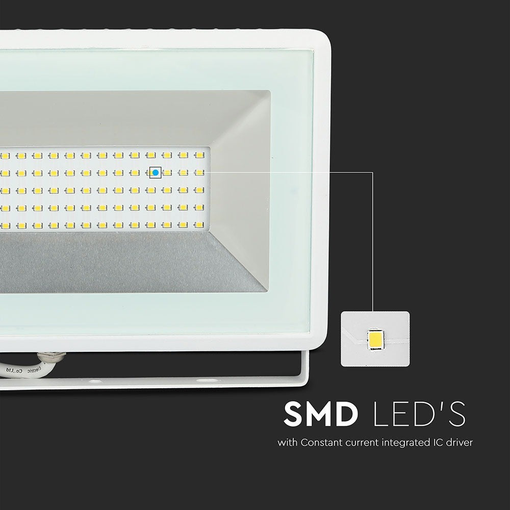 50W Naświetlacz LED SMD / Barwa:6500K / Obudowa: Biała
