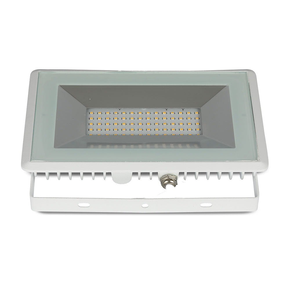 50W Naświetlacz LED SMD / Barwa:3000K / Obudowa: Biała