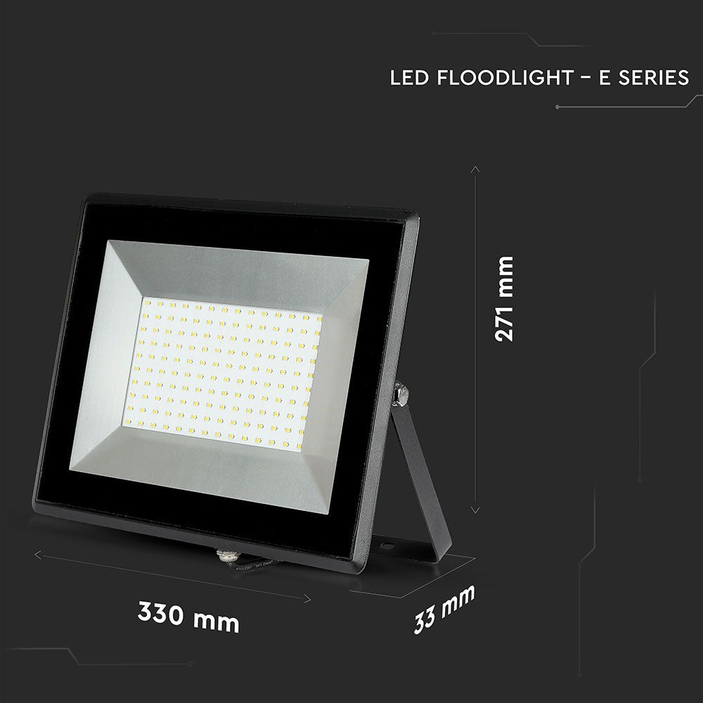 100W Naświetlacz LED SMD / Barwa:3000K / Obudowa: Czarna
