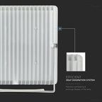 100W Naświetlacz LED SMD / Barwa:6500K / Obudowa: Biała
