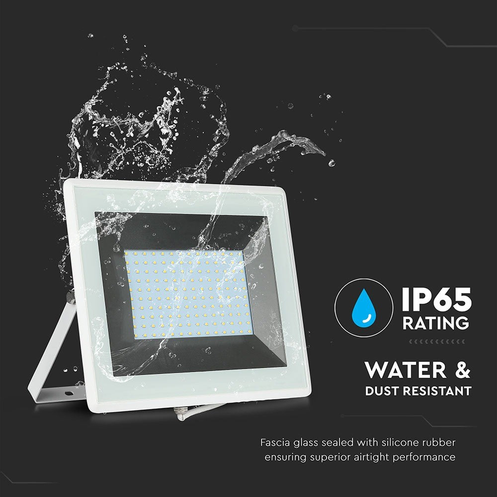 100W Naświetlacz LED SMD / Barwa:6500K / Obudowa: Biała