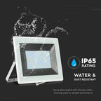 100W Naświetlacz LED SMD / Barwa:6500K / Obudowa: Biała