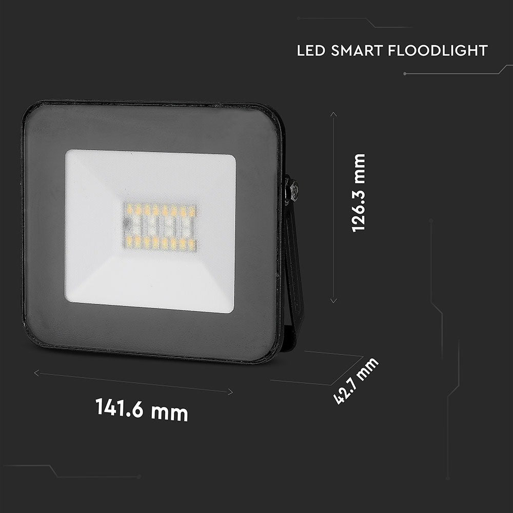 20W Naświetlacz LED SMD / Sterowanie: Bluetooth / Barwa: regulowana w zakresie 3000K,4000K,6000K + RGB / Obudowa: Czarna