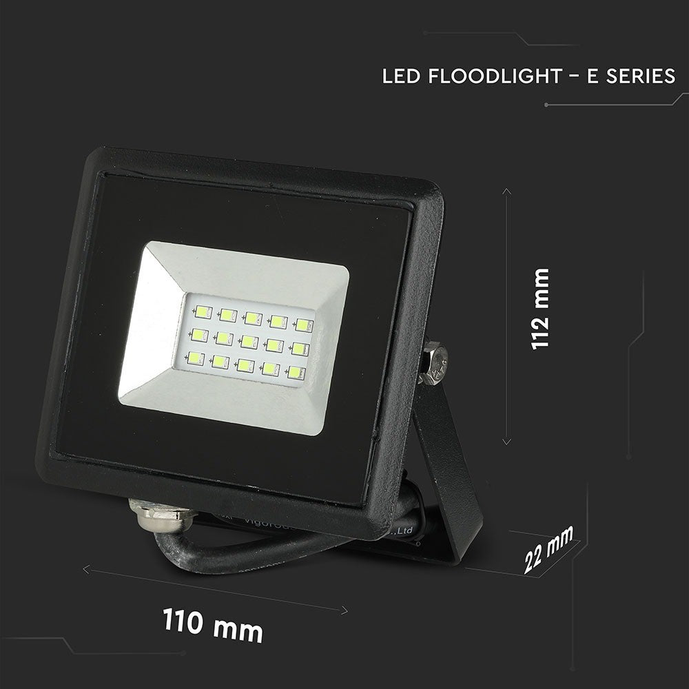 10W Naświetlacz LED SMD / Barwa: Zielony / Obudowa: Czarna