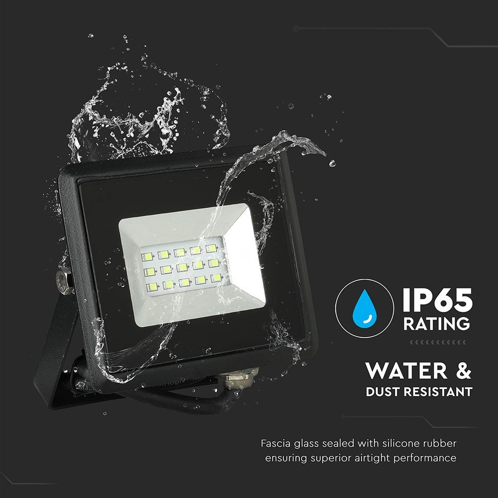 10W Naświetlacz LED SMD / Barwa: Zielony / Obudowa: Czarna