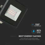 10W Naświetlacz LED SMD / Barwa: Czerwony / Obudowa: Czarna