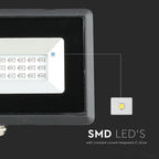 10W Naświetlacz LED SMD / Barwa: Niebieski / Obudowa: Czarna