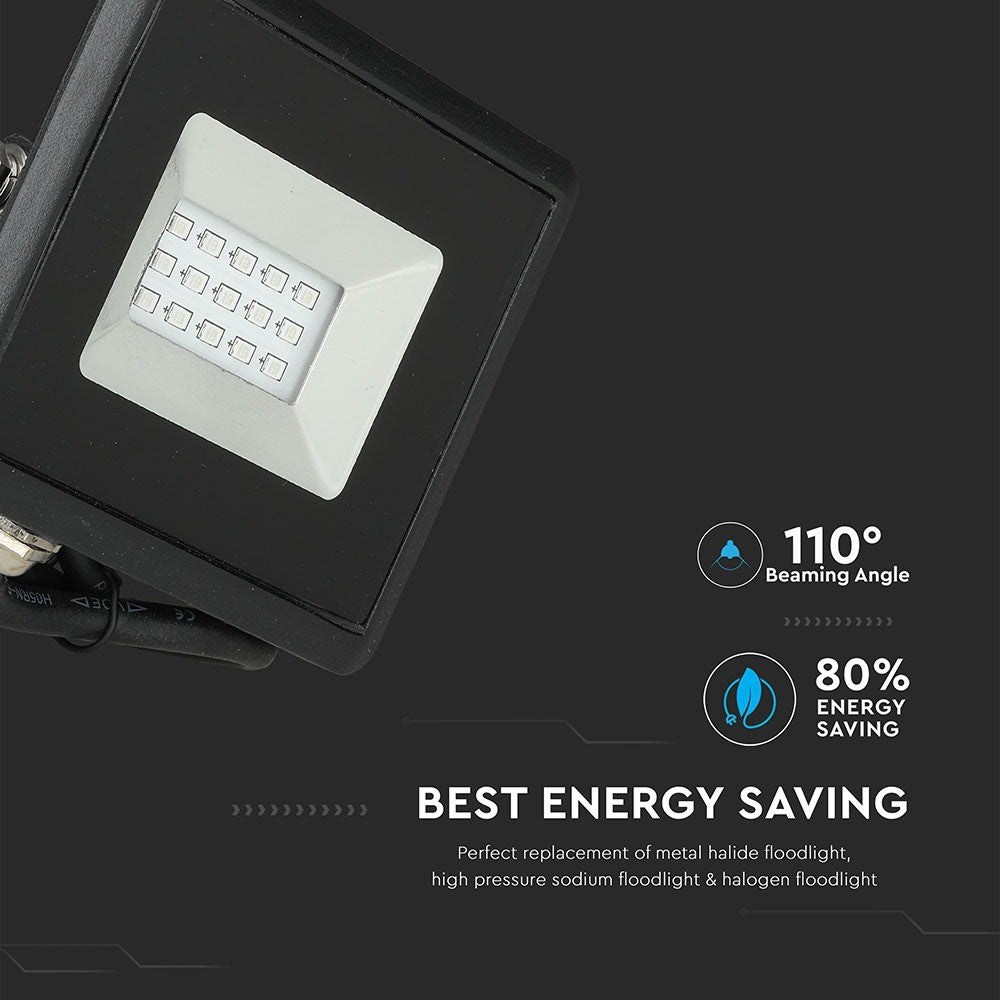 10W Naświetlacz LED SMD / Barwa: Niebieski / Obudowa: Czarna