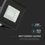 10W Naświetlacz LED SMD / Barwa: Niebieski / Obudowa: Czarna