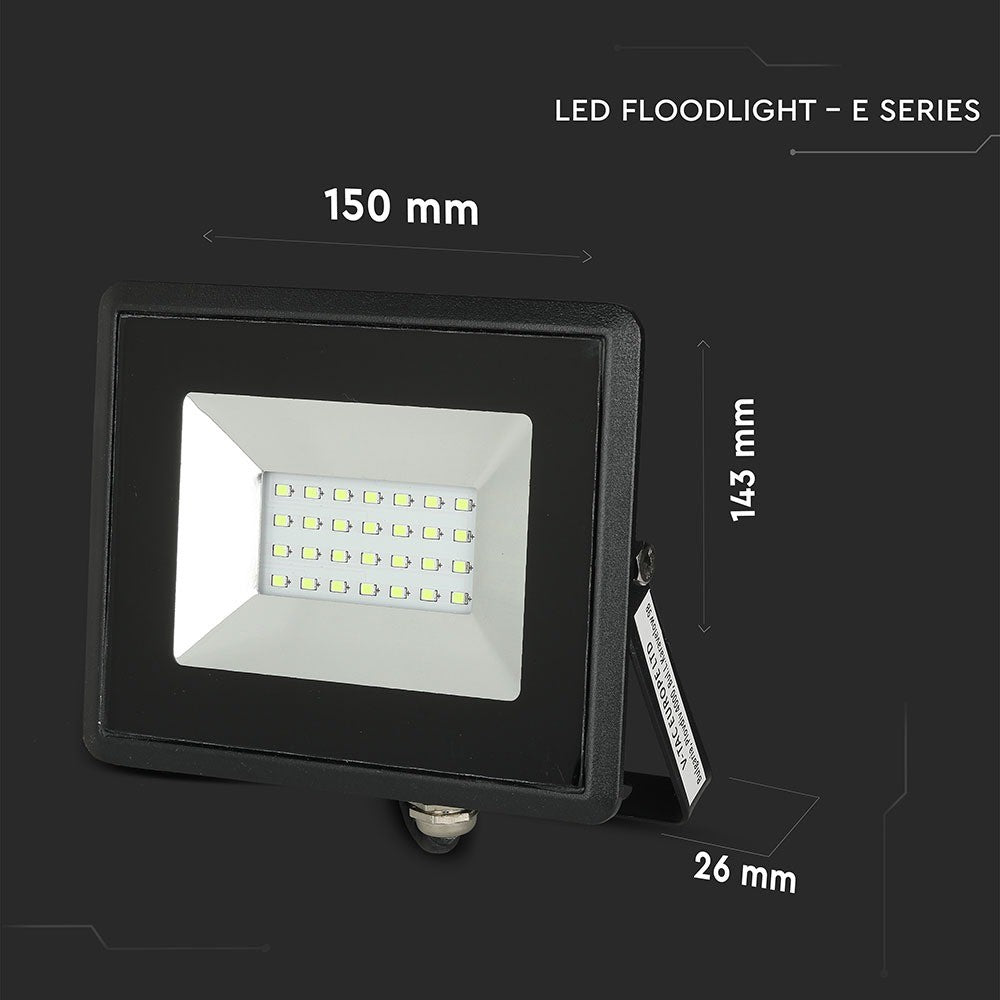 20W Naświetlacz LED SMD / Barwa: Zielony / Obudowa: Czarna