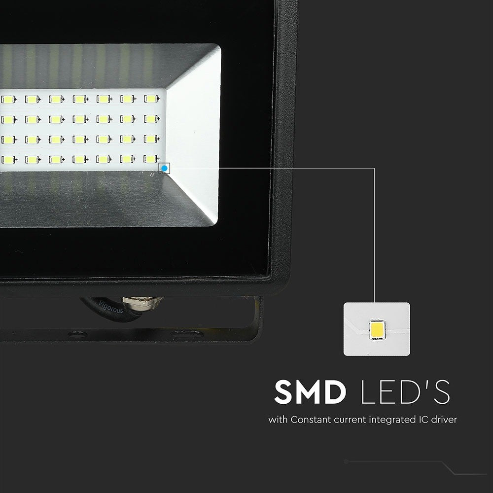 20W Naświetlacz LED SMD / Barwa: Zielony / Obudowa: Czarna