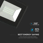 20W Naświetlacz LED SMD / Barwa: Zielony / Obudowa: Czarna