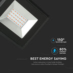 20W Naświetlacz LED SMD / Barwa: Czerwony / Obudowa: Czarna