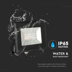 20W Naświetlacz LED SMD / Barwa: Czerwony / Obudowa: Czarna