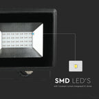 20W Naświetlacz LED SMD / Barwa: Niebieski / Obudowa: Czarna