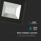 20W Naświetlacz LED SMD / Barwa: Niebieski / Obudowa: Czarna