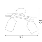 plafon Derby chrome 2xE27