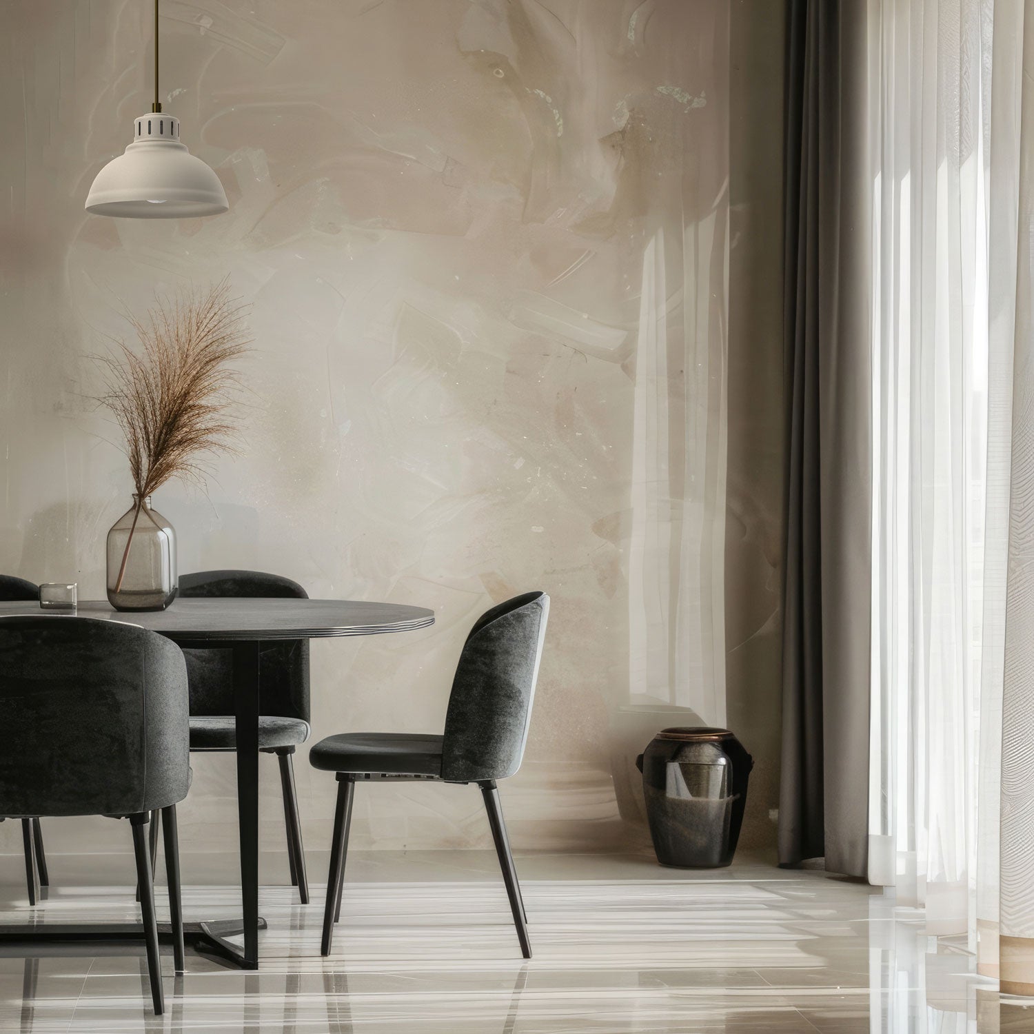 żyrandol Sven beige dia 210 mm 1xE27