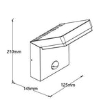 Maxlight Kinkiet Fiss - Aluminium + pc - Czarny W0472
