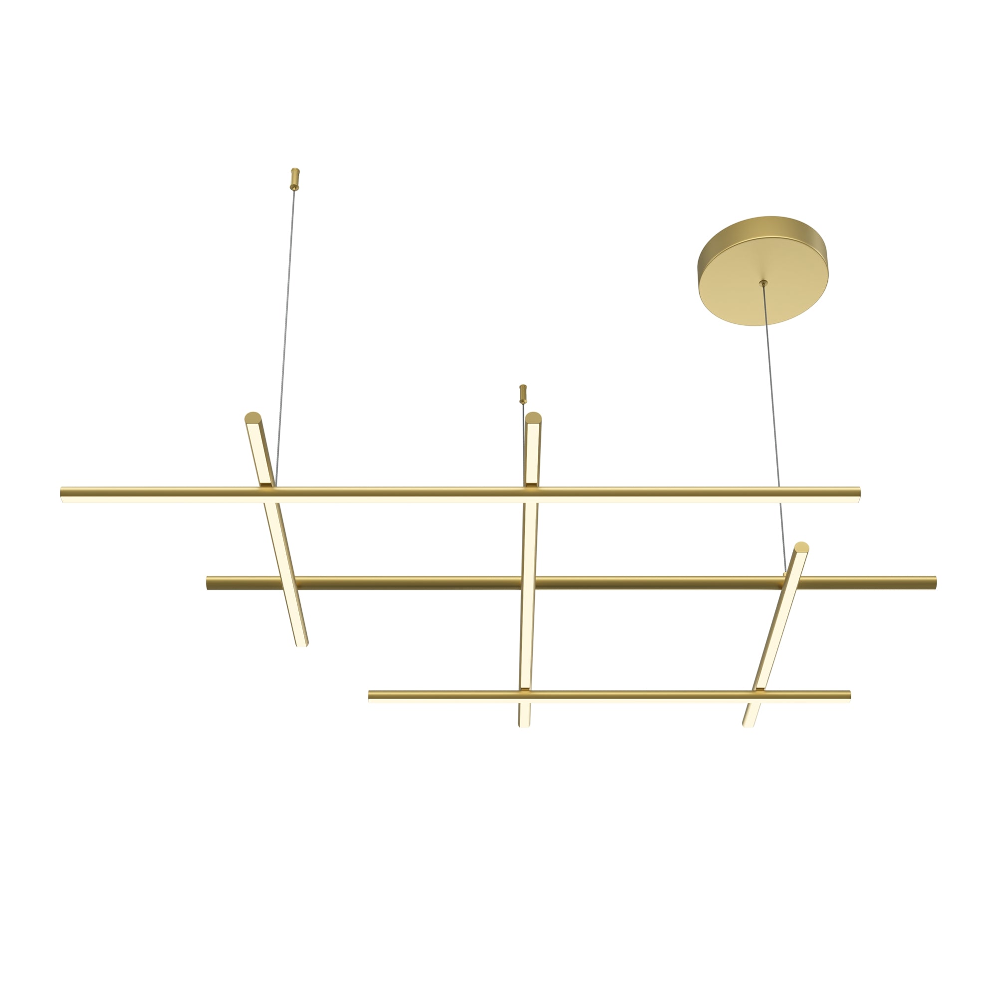 Maytoni Lampa wisząca Radiance - Aluminium - Złoty MOD278PL-L86G3K