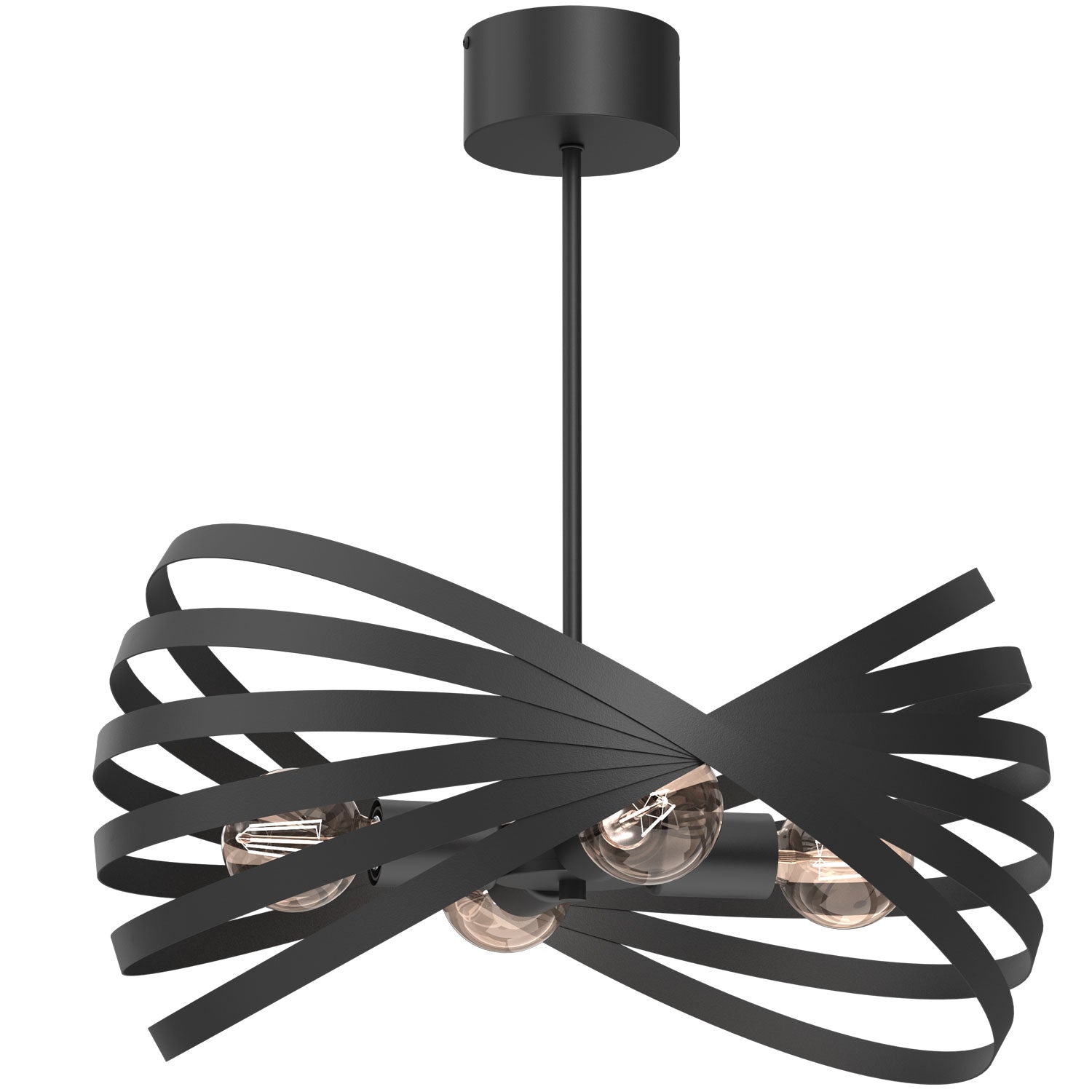 żyrandol Sparkle black 4xE27