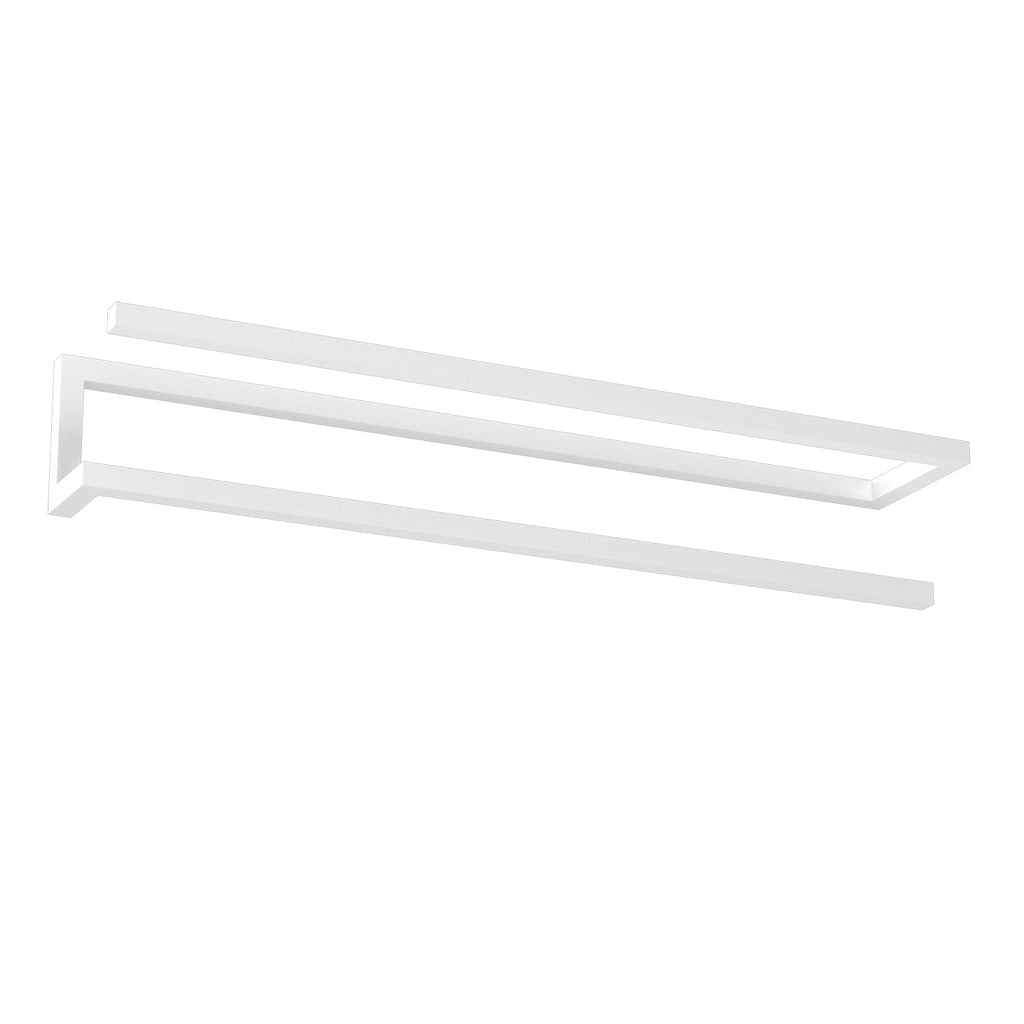 wall towel hanger 60 cm - double, white