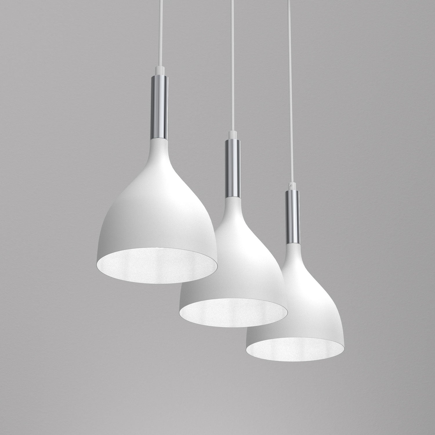 żyrandol line bar Noak white/chrome 3xE27